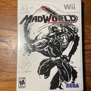 ULTRA RARE *SIGNED* MADWORLD FOR NINTENDO WII - Used Game +booklet